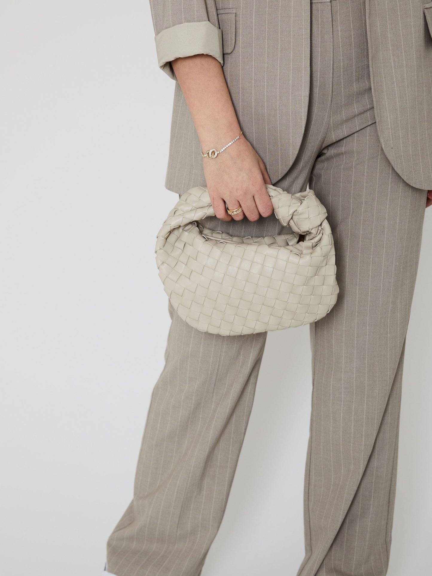 Mini sac en cuir pour tous les jours - Craie