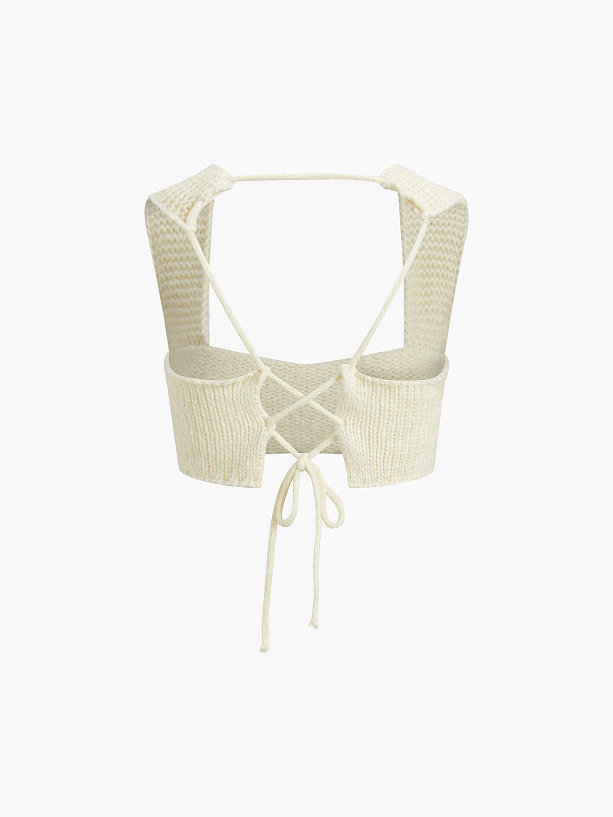 Haut court en crochet noué