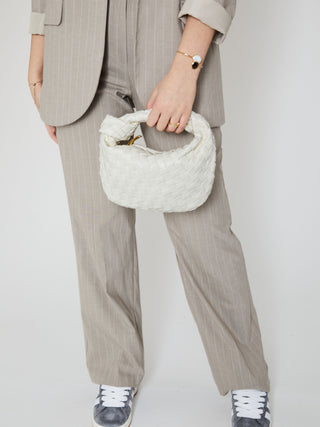 Mini sac en cuir pour tous les jours - Blanc