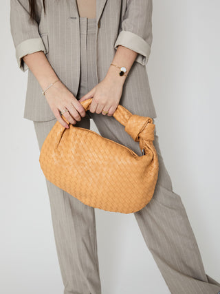 Medium Everyday Leather Bag - Apricot