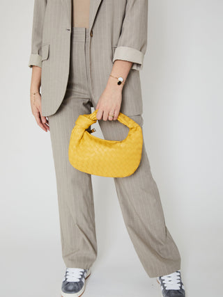 Mini sac en cuir pour tous les jours - Jaune