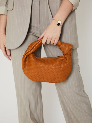 Mini sac en cuir pour tous les jours - Camel