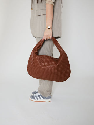 Sac en cuir quotidien - Chameau