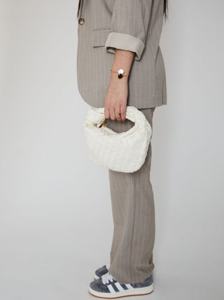 Mini sac en cuir pour tous les jours - Blanc