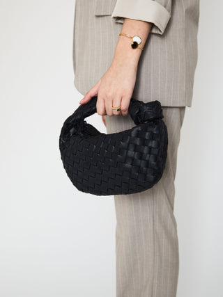 Mini sac en cuir pour tous les jours - Noir