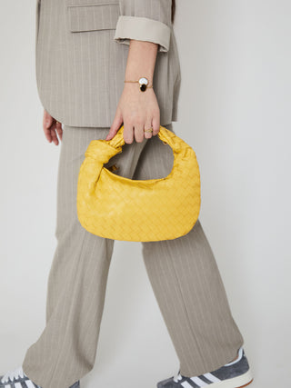 Mini sac en cuir pour tous les jours - Jaune