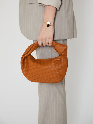 Mini sac en cuir pour tous les jours - Camel