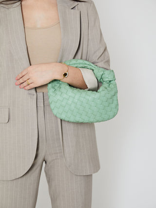 Mini sac en cuir pour tous les jours - Vert menthe