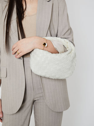 Mini sac en cuir pour tous les jours - Blanc