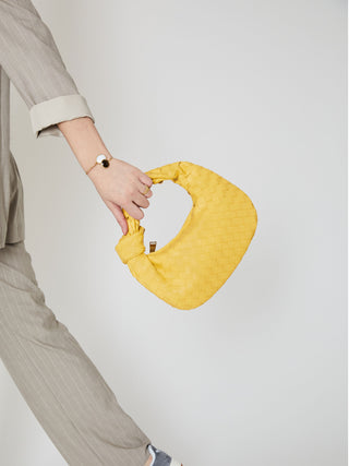 Mini sac en cuir pour tous les jours - Jaune