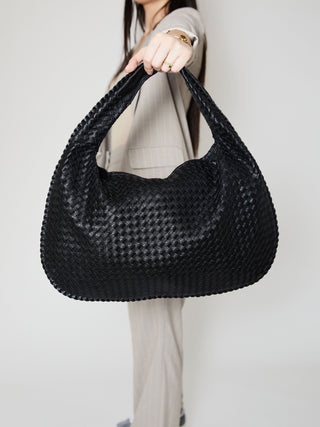 Sac en cuir quotidien - Noir