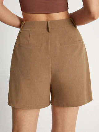 High Waisted Trouser Shorts