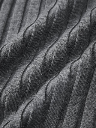 Haut en tricot texturé à col en V