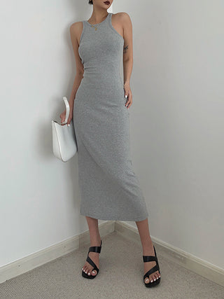 Aura Open Back Knit Midi Dress