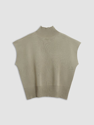 Leisurely Solid Pullover Sweater Vest