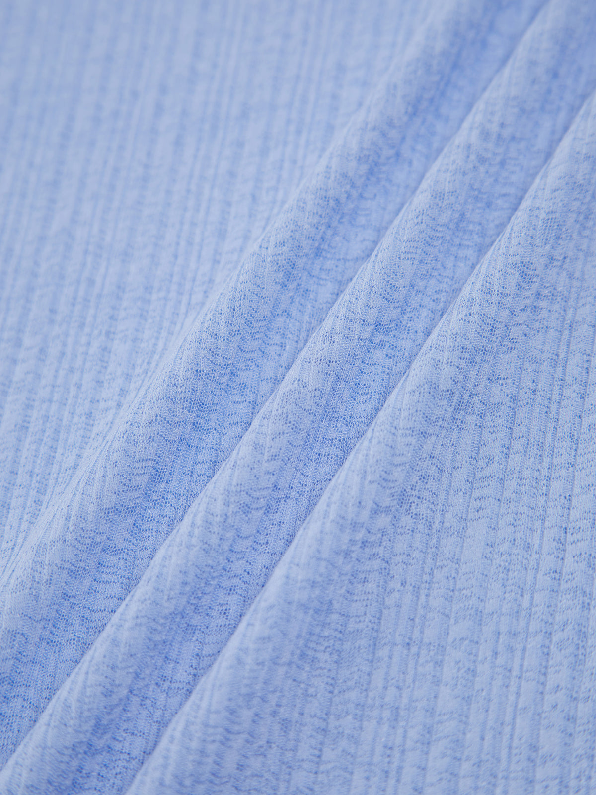 Chemise texturée en maille transparente