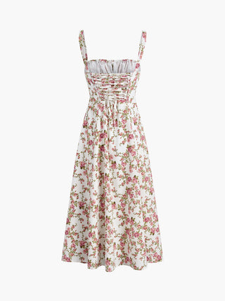 Robe midi florale Rosebud