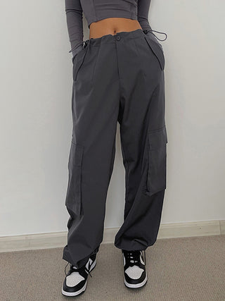 Boho Cargo Parachute Pants