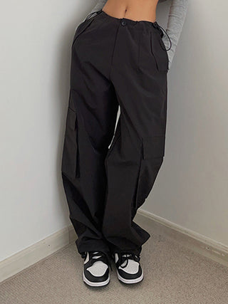 Boho Cargo Parachute Pants