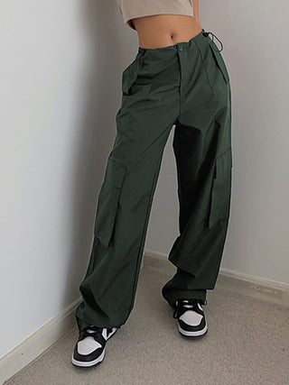 Pantalon cargo parachute bohème