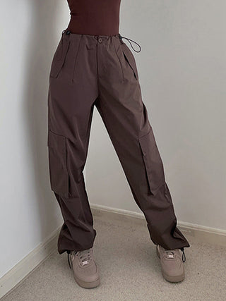 Pantalon cargo parachute bohème