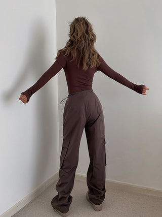 Boho Cargo Parachute Pants