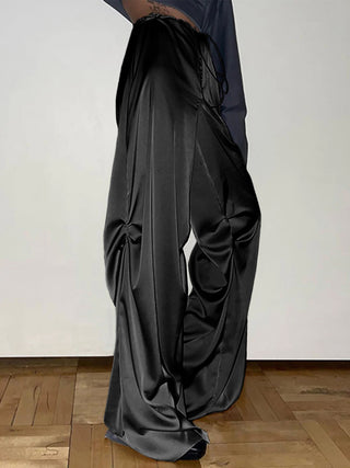 Oversized Satin Wide Leg Pants