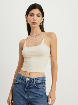 Transparent Strap Crop Tank Top