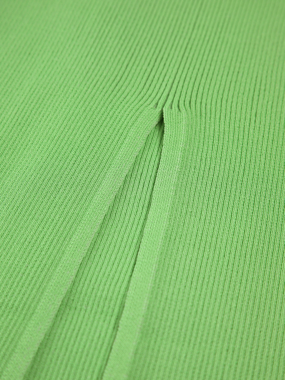 Fresh Summer Rib Slit Maxi Skirt