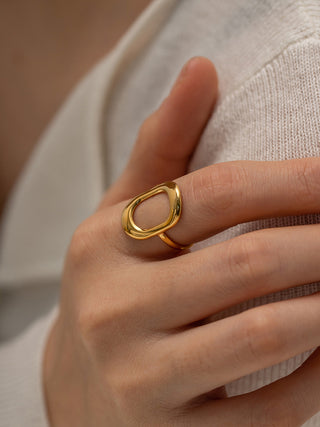 Bague fenêtre minimaliste