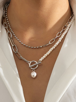 Collier Saturne en perles