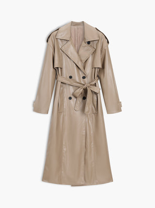 Anciennes histoires racontées Trench-coat en similicuir