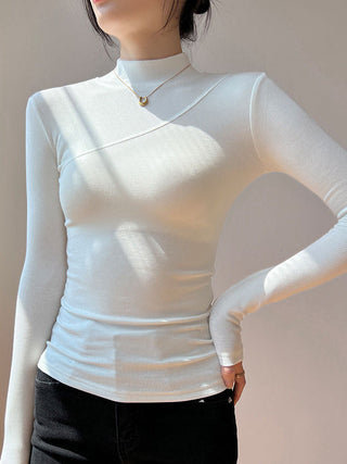 Vanilla Mock Neck Long Sleeve Top