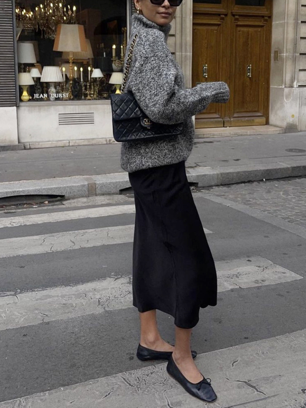 Pull à col roulé minimaliste