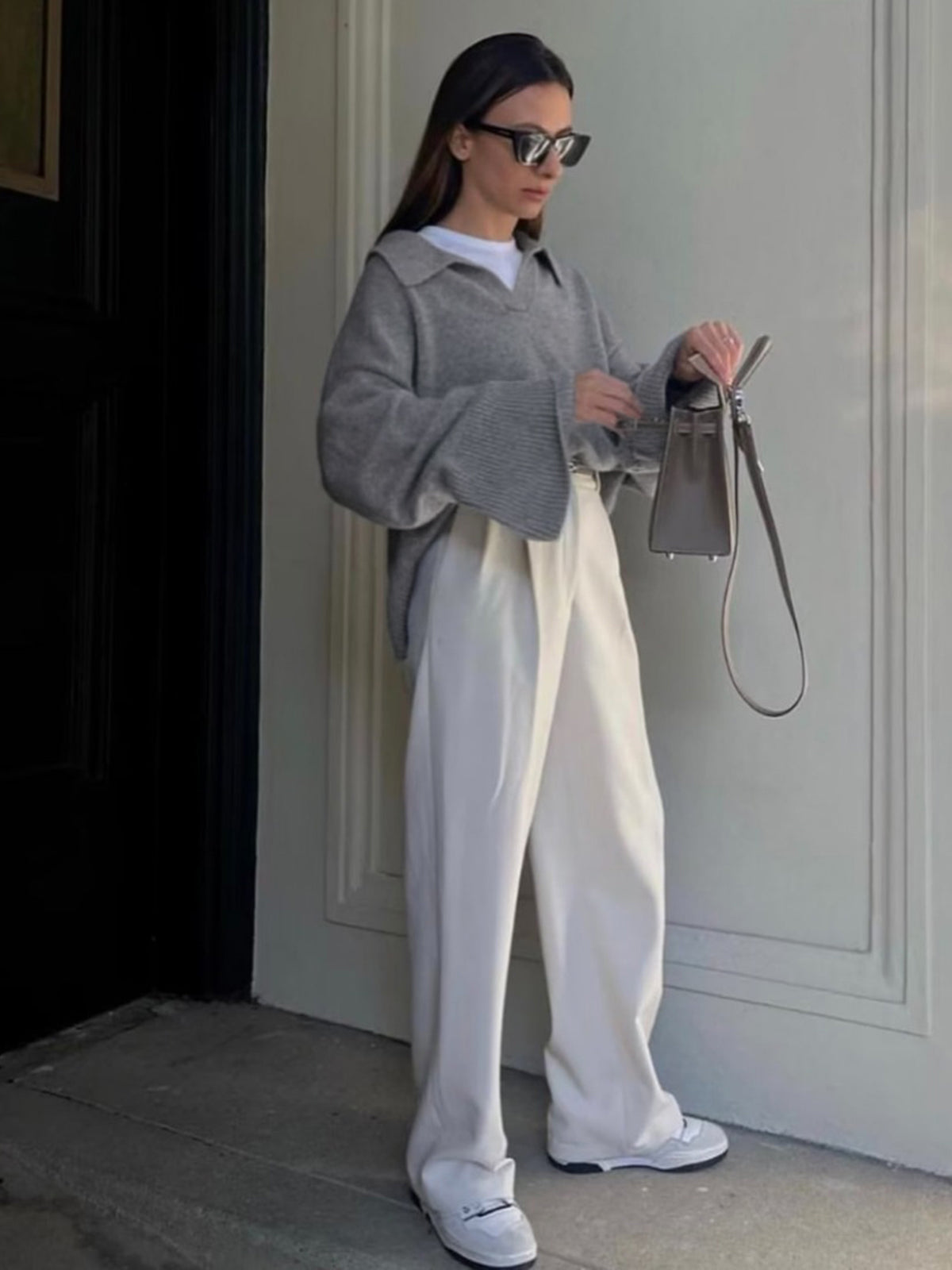 Pull oversize minimaliste