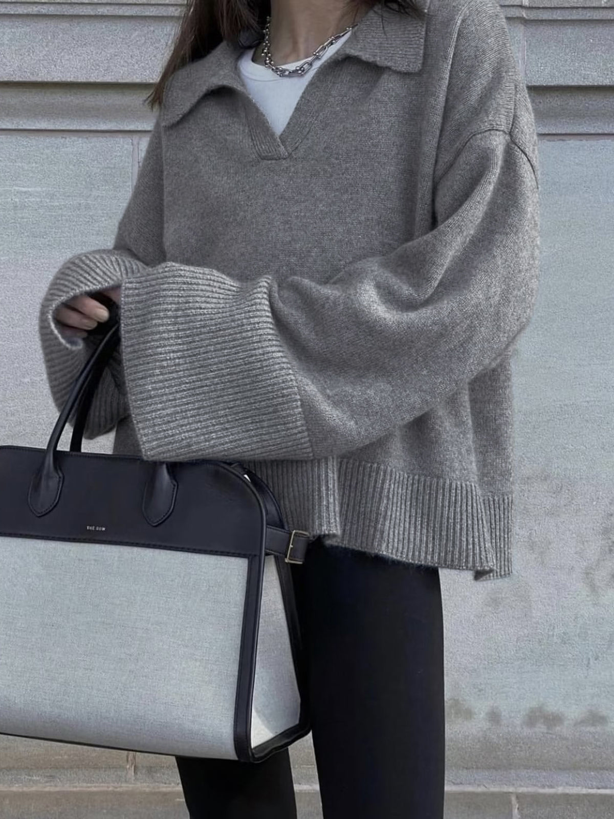 Pull oversize minimaliste