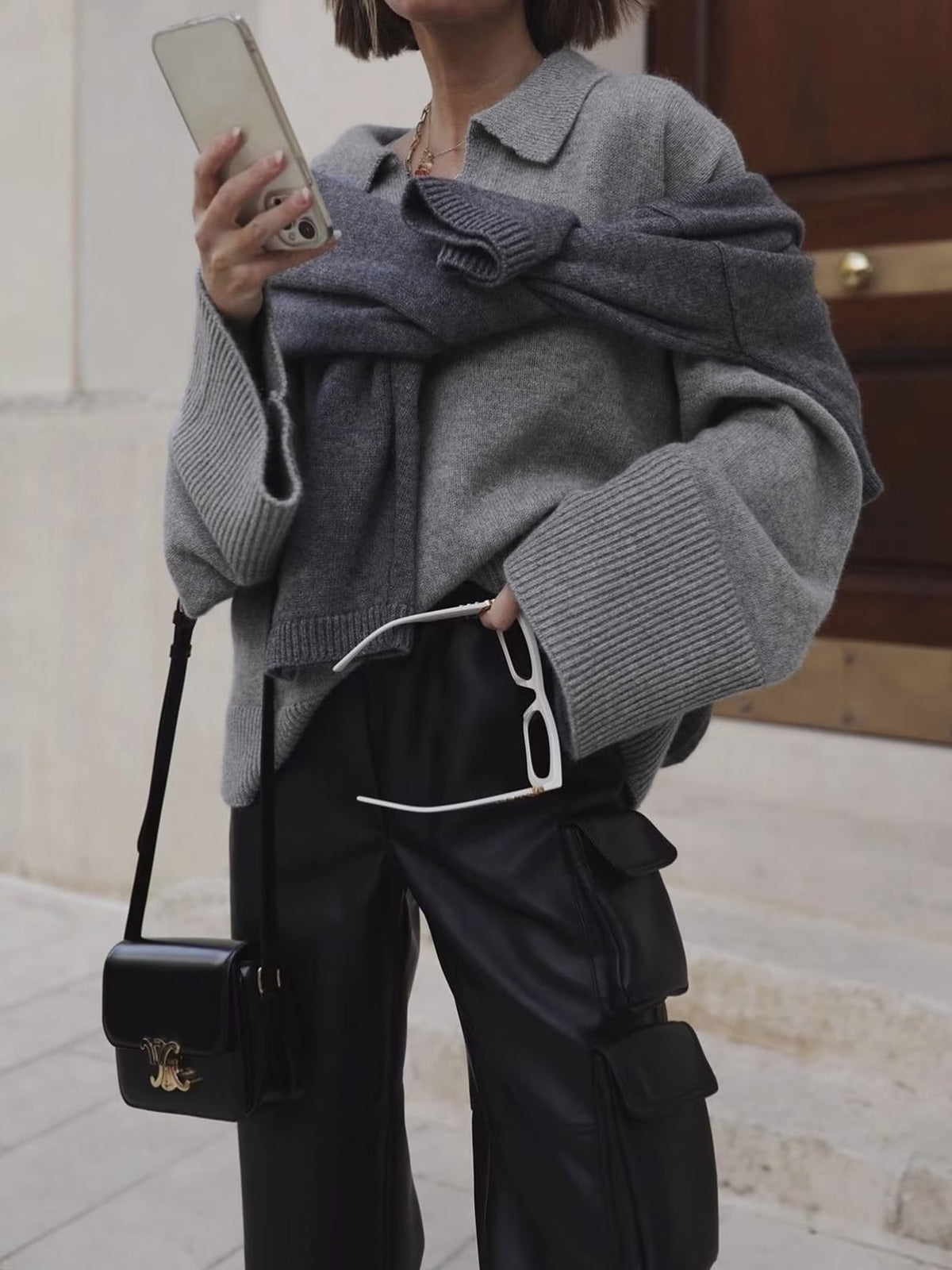 Pull oversize minimaliste