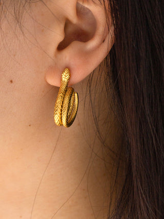 Boucles d'oreilles en forme de serpent