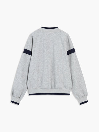 Sweatshirt oversize à bordure contrastante