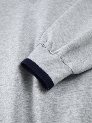 Sweatshirt oversize à bordure contrastante