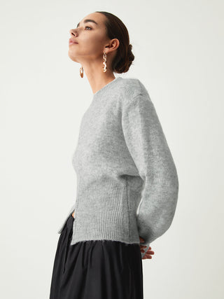 Half Zip Fuzzy Sweater