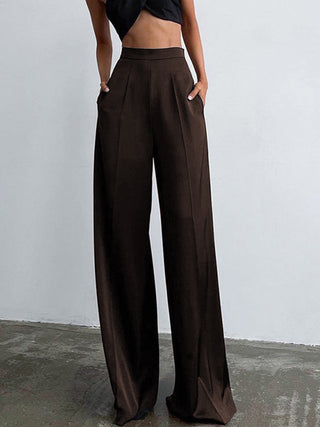 Oversized Satin Wide Leg Dress Pants