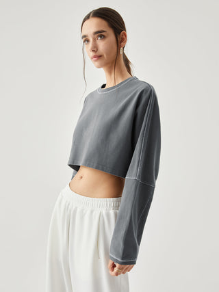 Living Easy Crop Sweatshirt