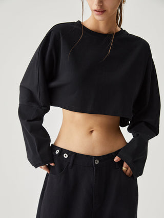 Living Easy Crop Sweatshirt