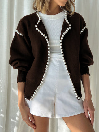 Vintage Pearl Edge Cardigan