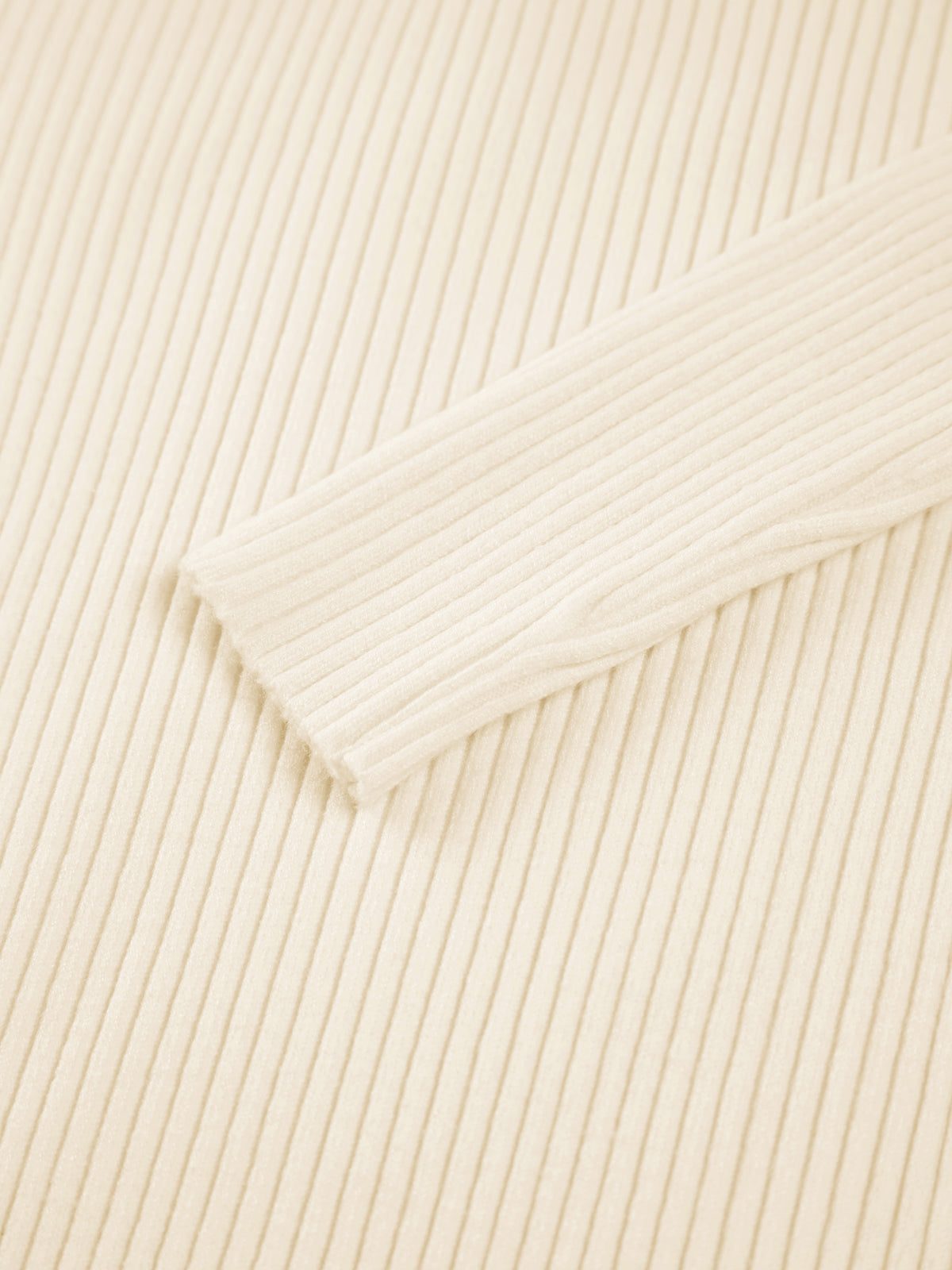 Slit Mock Neck Ribbed Knit Midi Sweater Dress