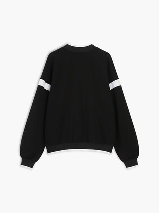 Sweatshirt oversize à bordure contrastante