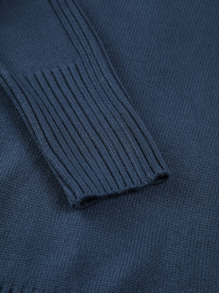 Pull en tricot à col montant solide