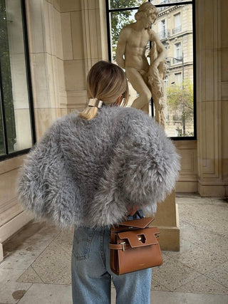 Fuzzy Faux Fur Short Coat