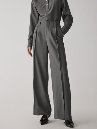 Straight Leg Suit Pants